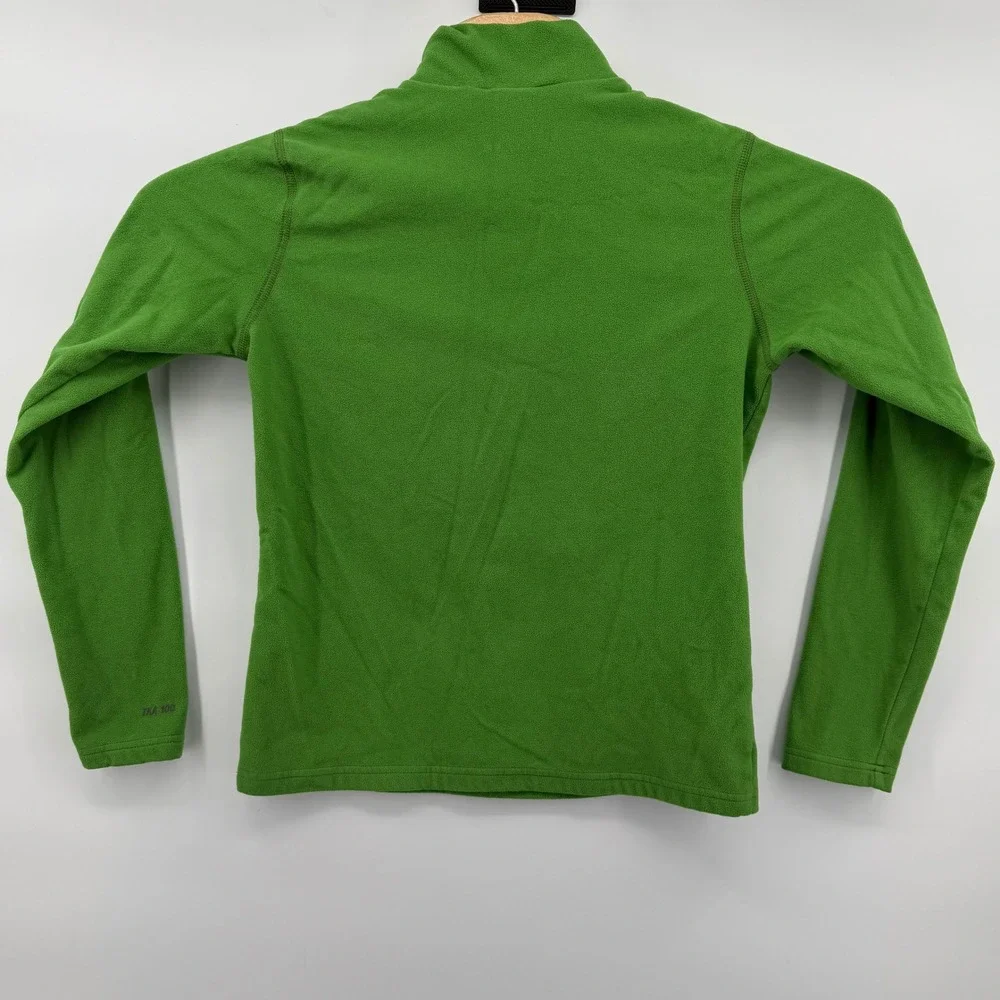 The North Face‎ Girls XL Green Quarter Zip Fleece Pullover Sweater Long Sleeve